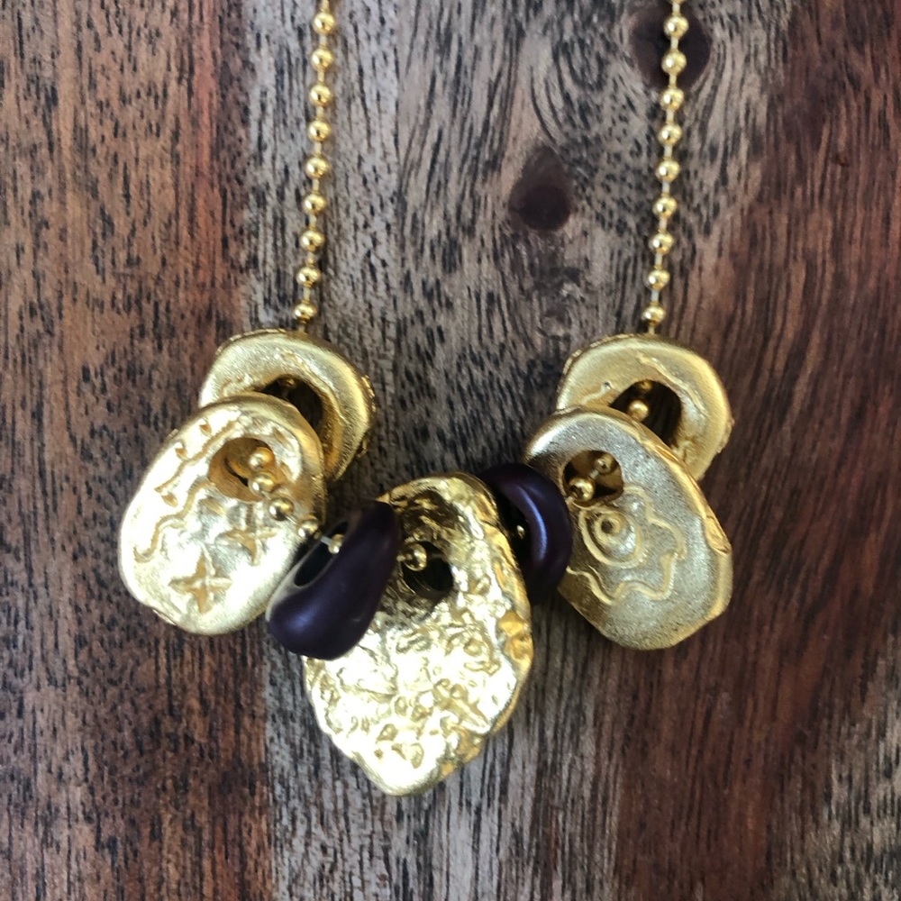 Gold Nugget Necklace.